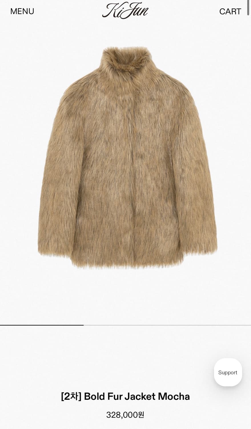 kijun 기준 퍼 모카색(급처) 상품이미지3