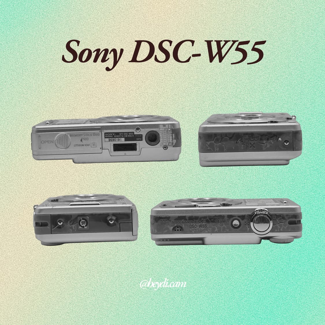 소니 사이버샷 W55 실버 !! (Sony DSC-W55) 상품이미지3