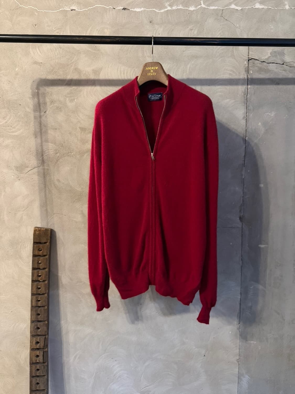 VTG 몽고 캐시미어 니트 집업 남성105 상품이미지1