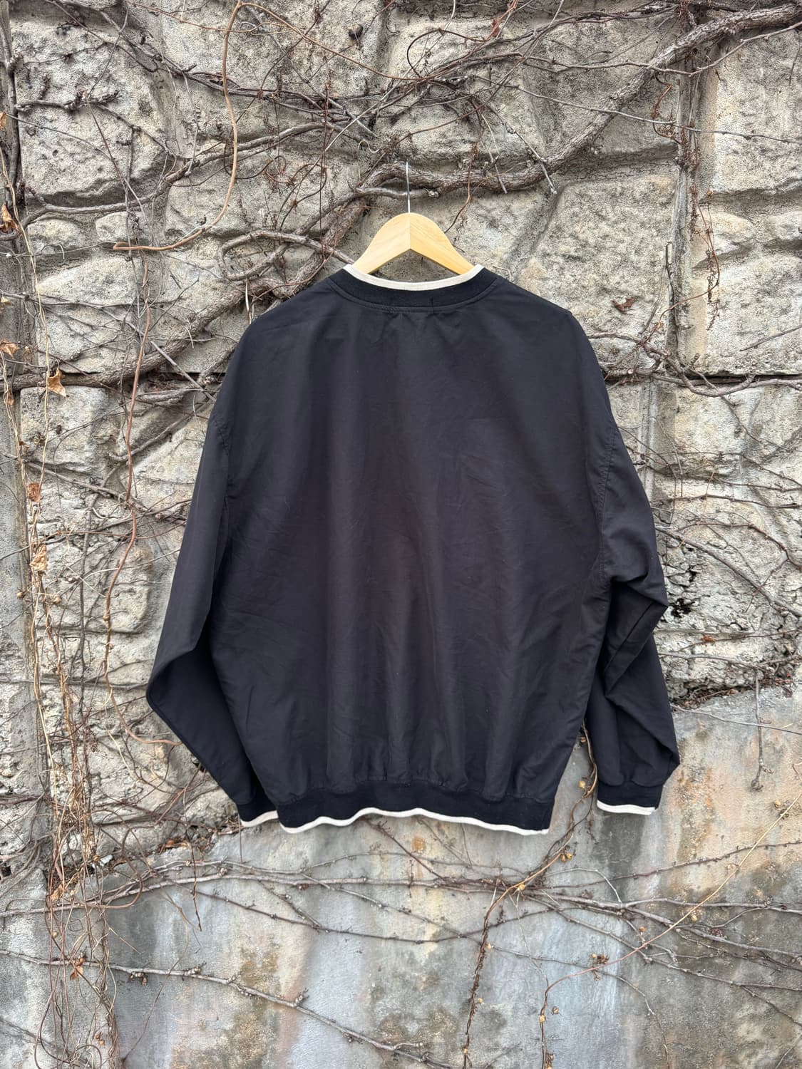 Gary player 빈티지 스포츠 축구 골프 웜업 져지 바람막이 블랙 상품이미지2