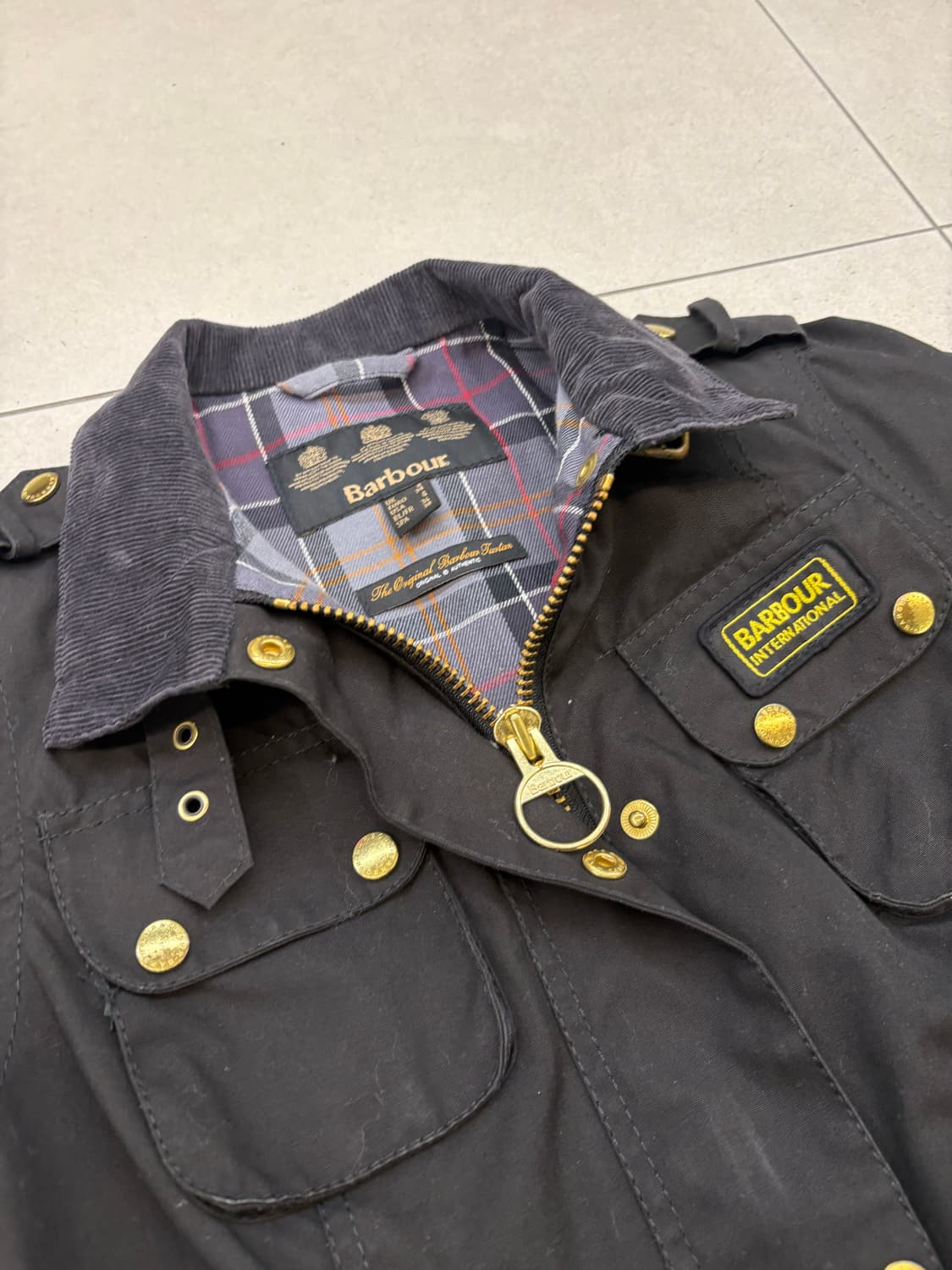 바버 인터내셔널 슬림 왁스 자켓 상품이미지5