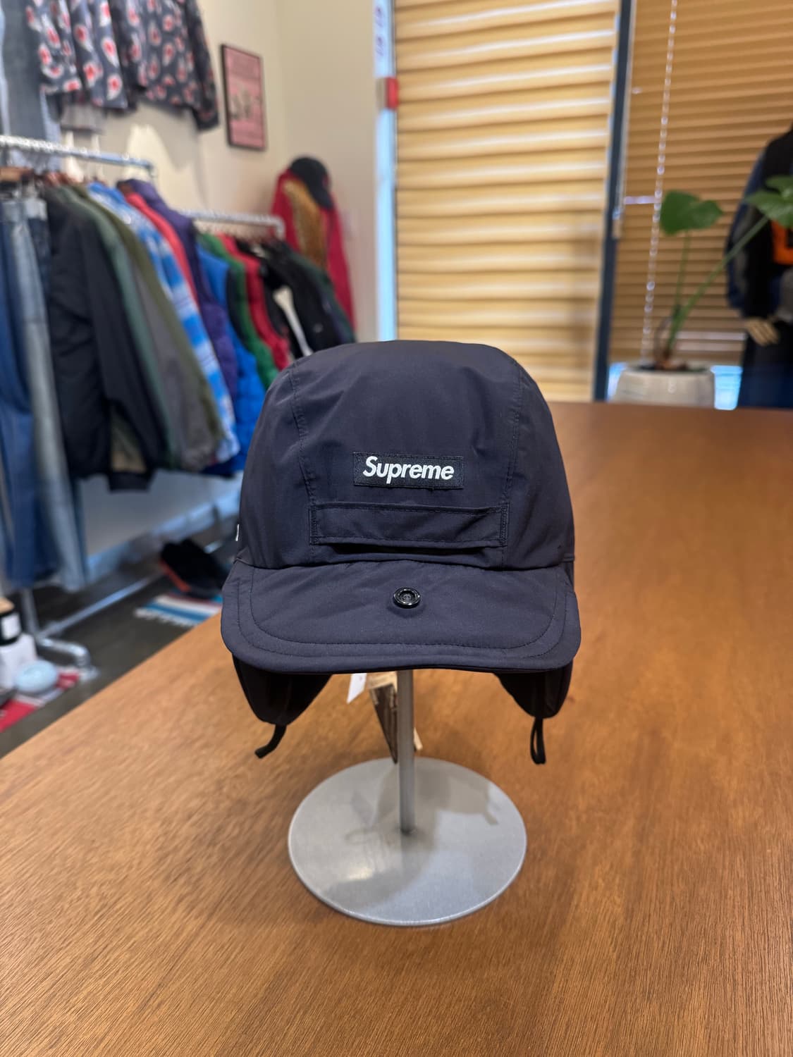 [S-M] 슈프림 고어텍스 이어플립 캡 블랙 24FW 상품이미지3