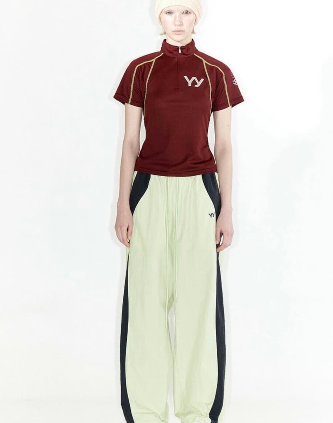 오픈 와이와이 COLOR BLOCK PANTS, MINT 상품이미지4