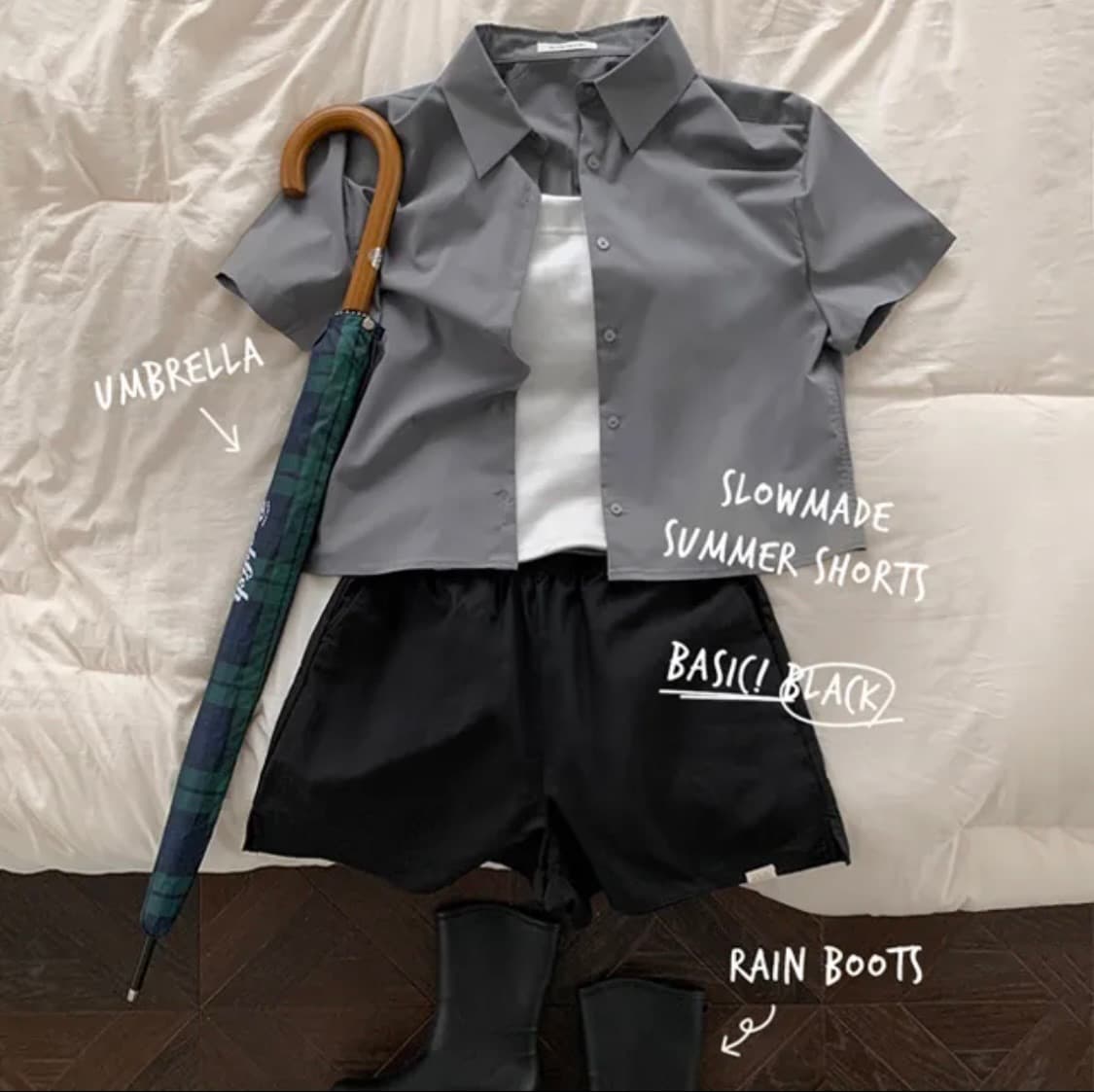 (미개봉, 새상품) 슬로우앤드 웨어러블 드라이빙 숏팬츠 핫팬츠 블랙 밴딩 상품이미지6