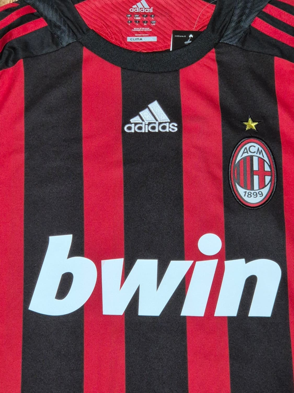 레트로)08-09시즌 AC밀란 데이비드 베컴 긴팔 유니폼 L 상품이미지3
