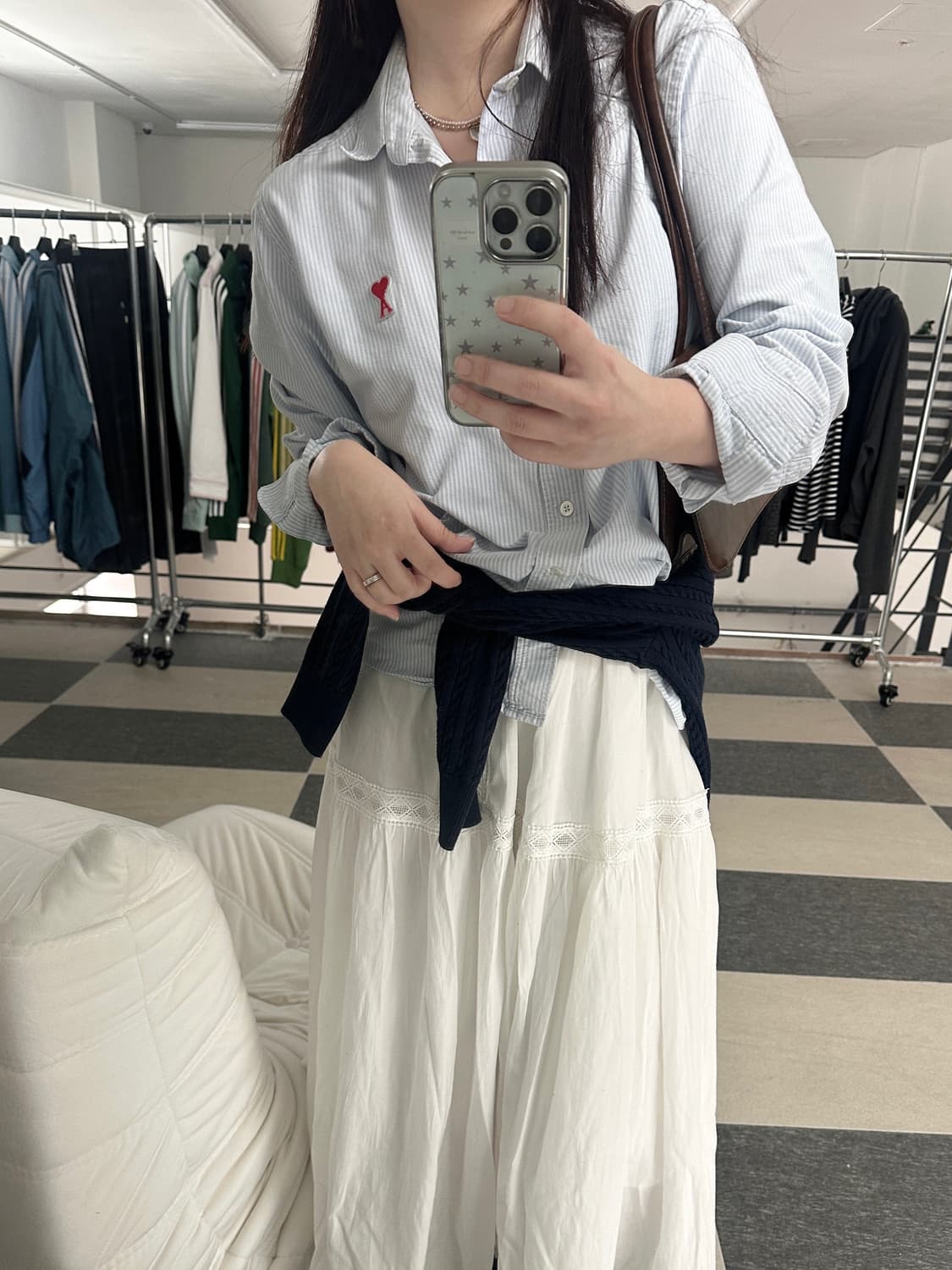 아미 하트로고 스트라이프 셔츠  상품이미지9