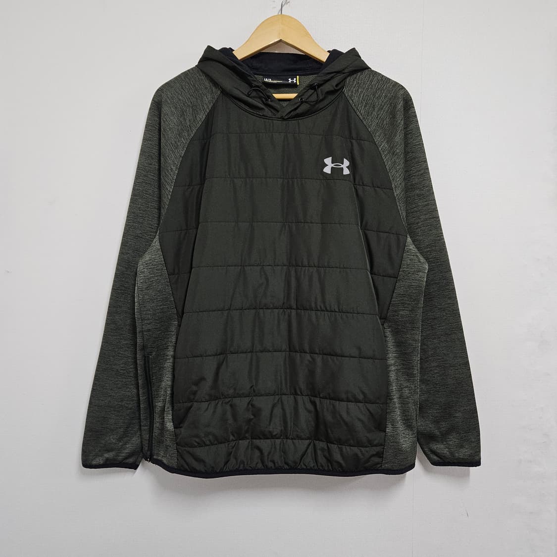 L 105 언더아머 하이브리드 패딩 기모 후드티 올리브 상품이미지1