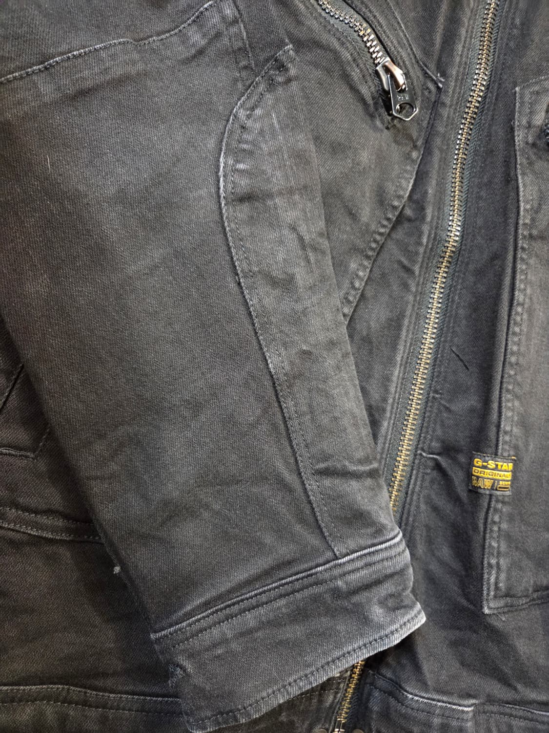 G-Star 블랙 데님 자켓 집업 스타일(M) 상품이미지7