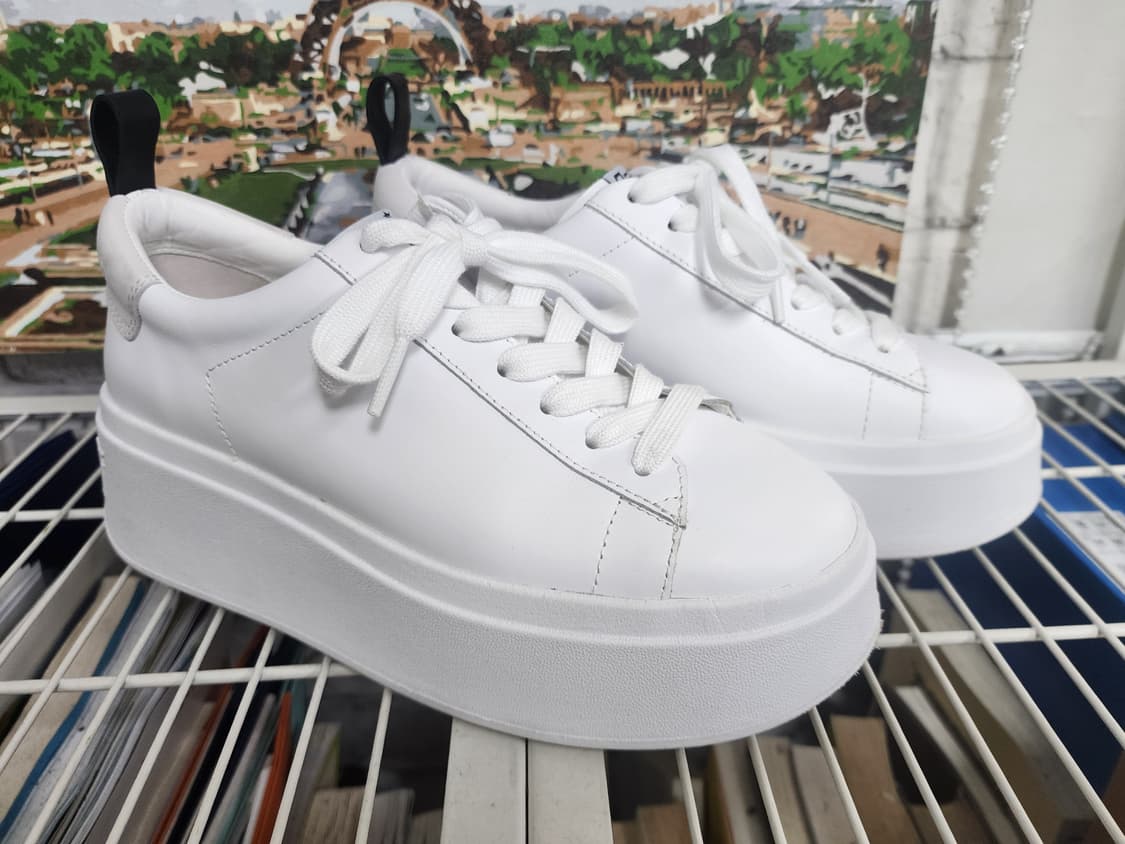 아쉬 여성 스니커즈 240 문레더 플랫폼 스니커즈 통굽 키높이 HD29 상품이미지4