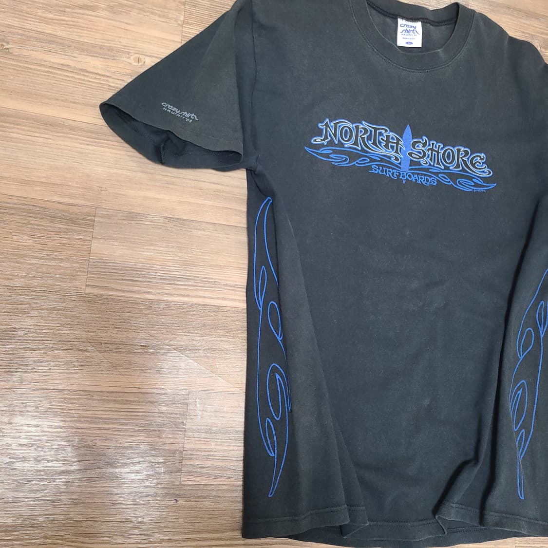 (M 100) USA 90s 올드 빈티지 크레이지 셔츠 반팔 티 티셔츠 상품이미지2