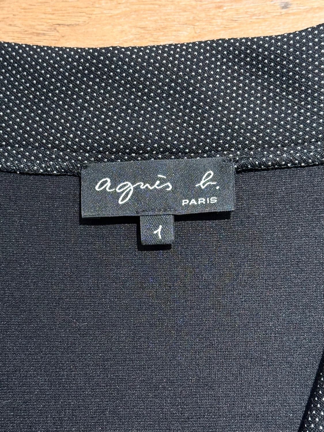 아네스베 블랙 도트 슬리브리스 원피스 상품이미지7