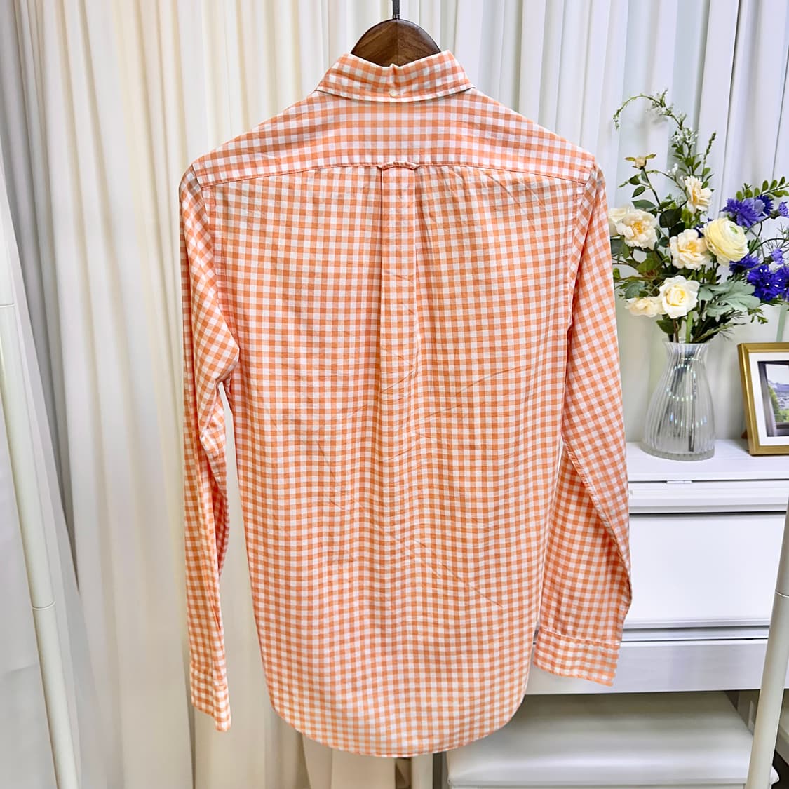 랄프로렌 럭비 오렌지 깅엄체크 셔츠 상품이미지2