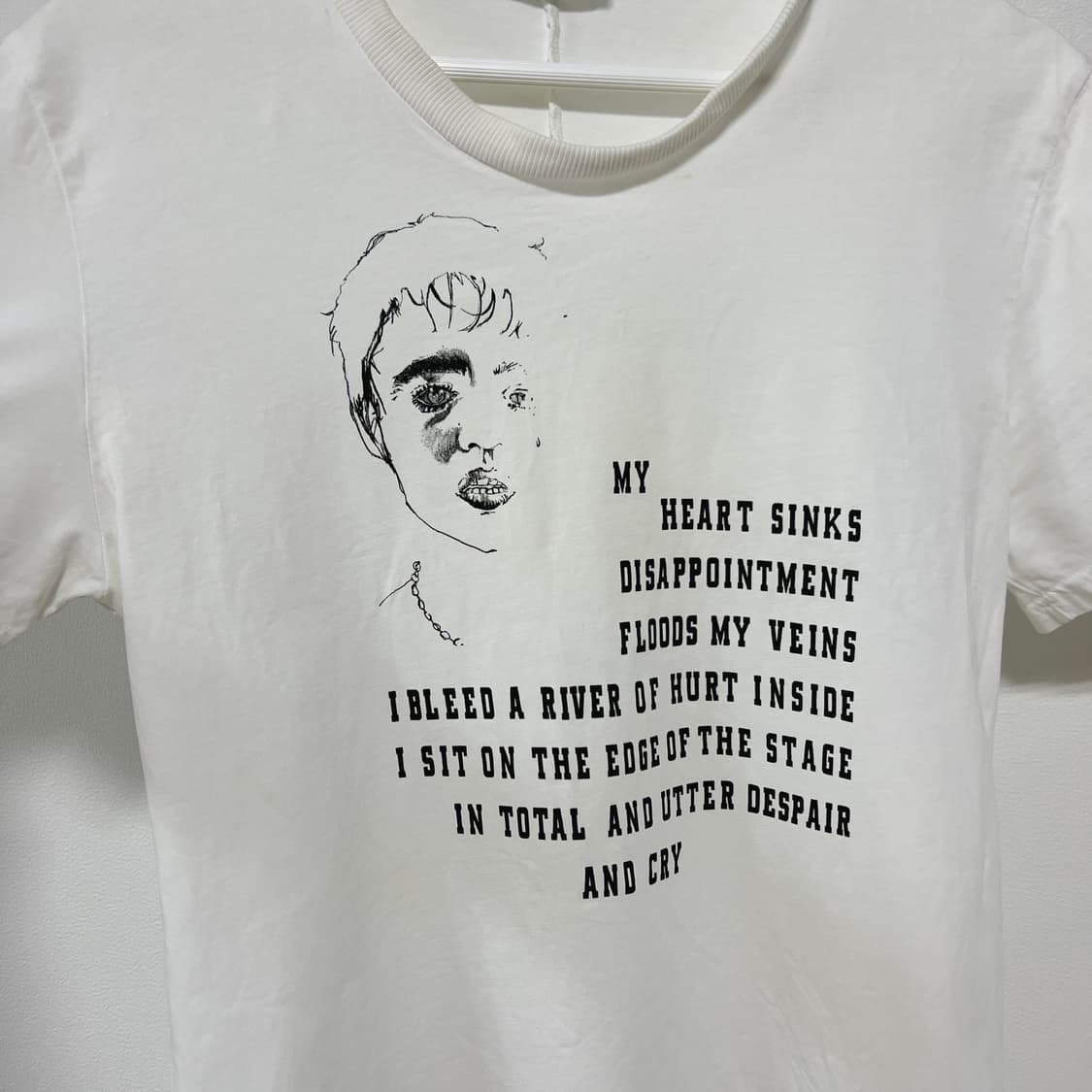 디올옴므 05AW Peter Doherty 티셔츠 화이트 상품이미지5