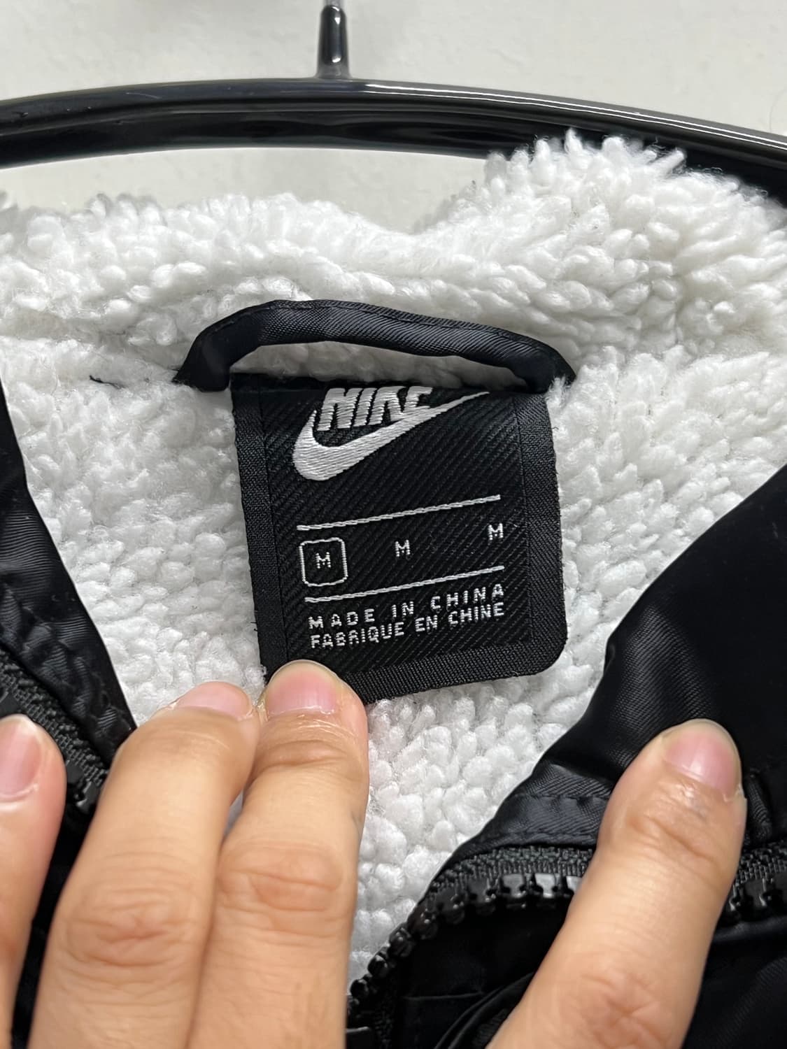 (M) 나이키 빅로고 합성 필 파카 돕바 블랙 상품이미지4