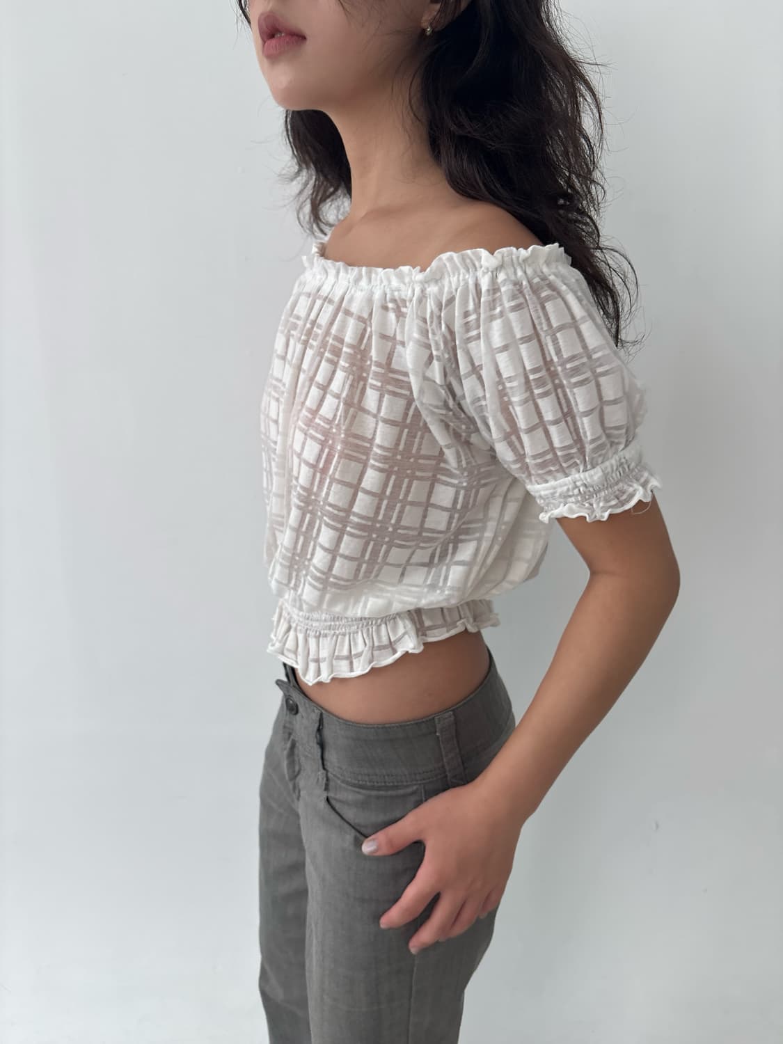Vintage check top 상품이미지2