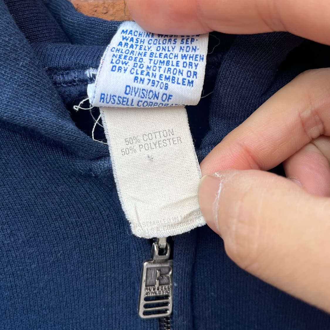 90s 러셀 블랭크 후드 집업 (105) 상품이미지6