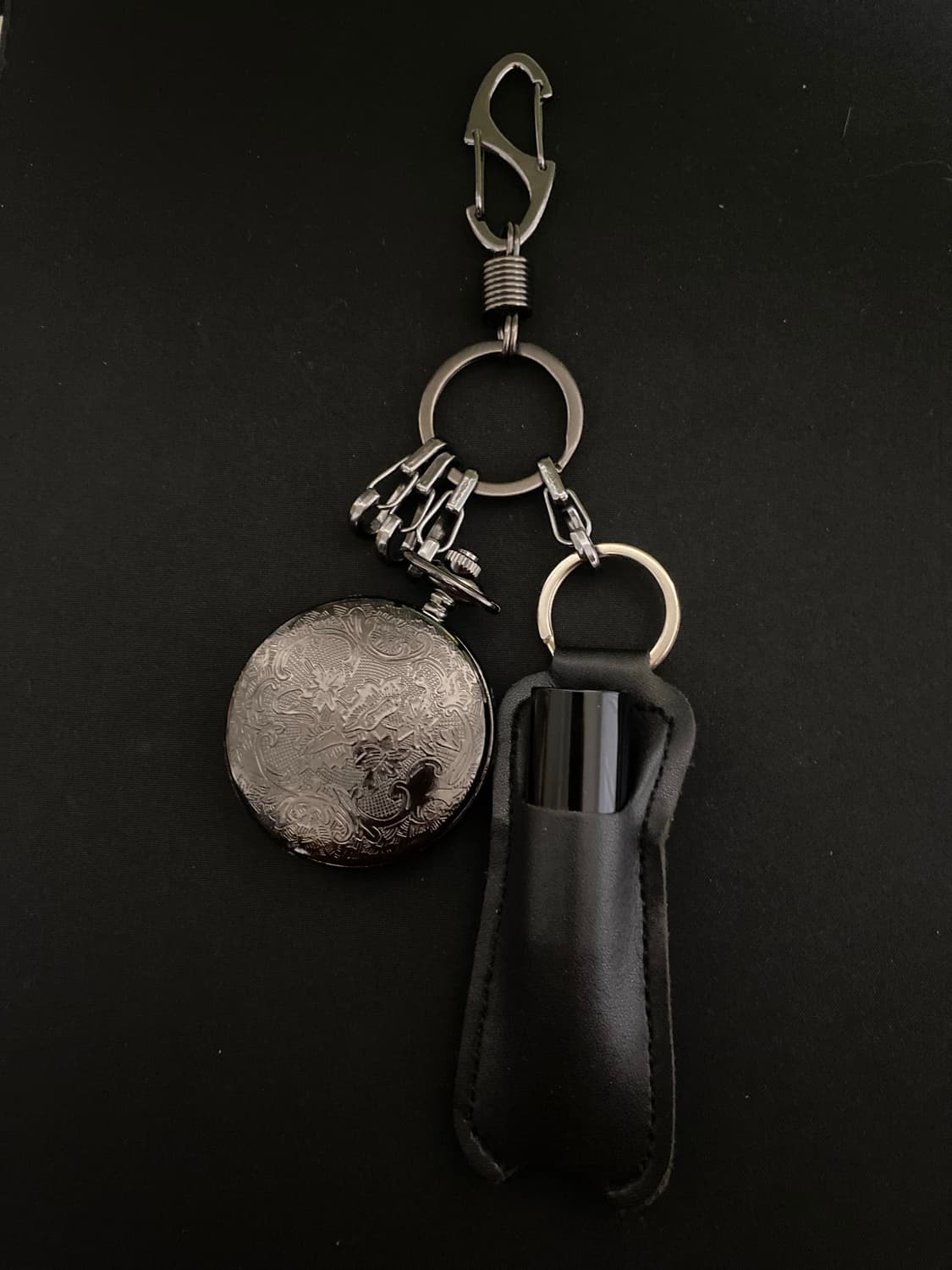 블랙 포켓워치 키링 상품이미지3