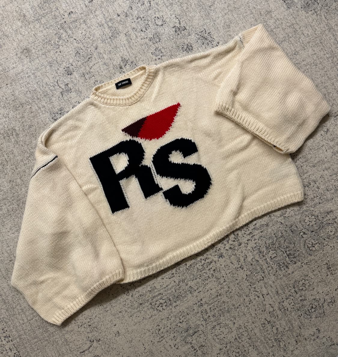 라프시몬스 크롭 니트 상품이미지1