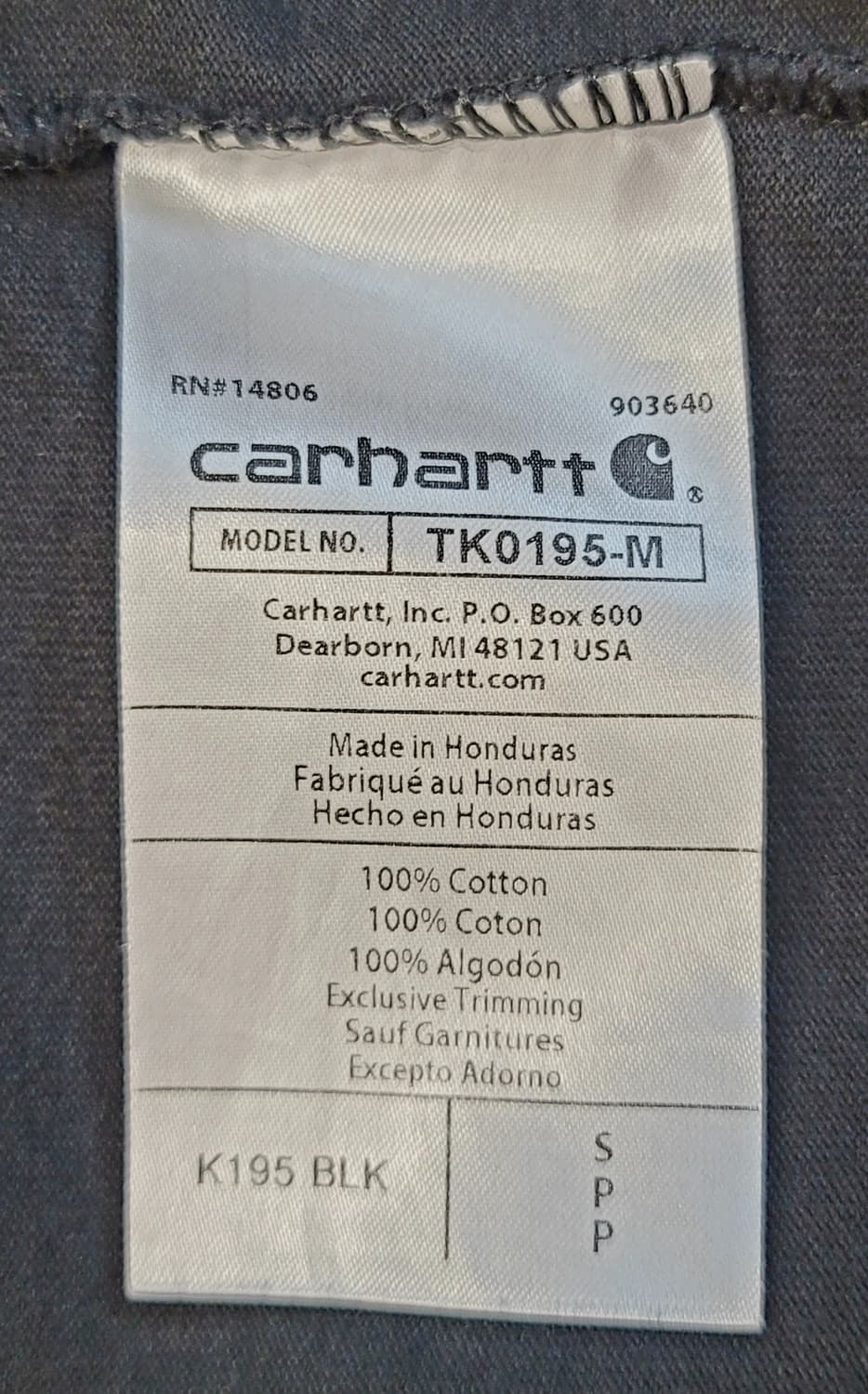 칼하트(carhartt) 루즈핏 반팔 라운드티 판매 상품이미지5