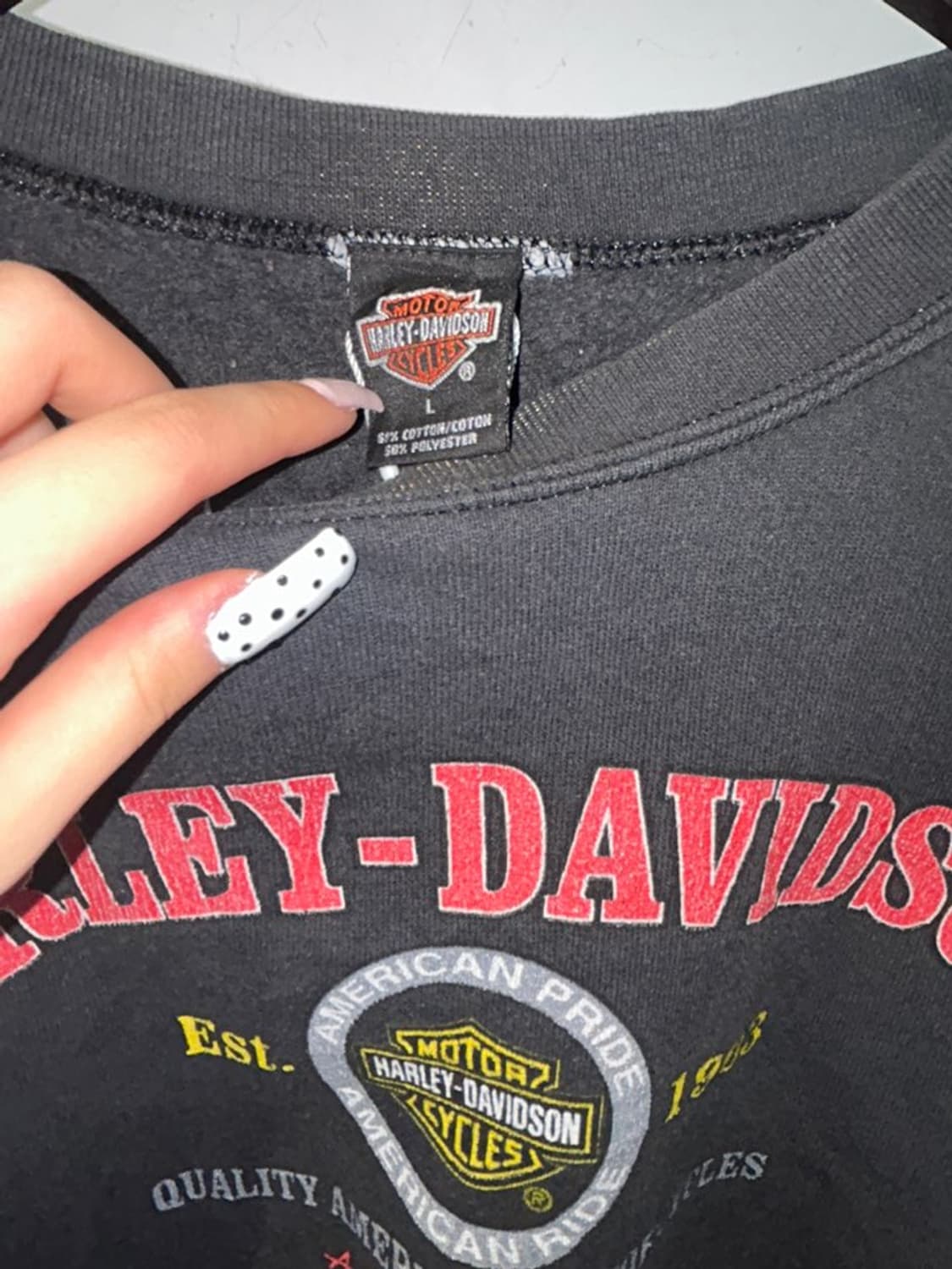 Harley Davidson 1903 아치 로고 빈티지 맨투맨 상품이미지4