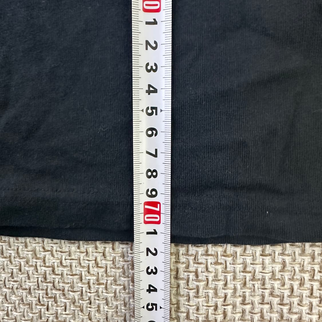 L 유니클로 블랙 크루넥 티셔츠 0330D 상품이미지6