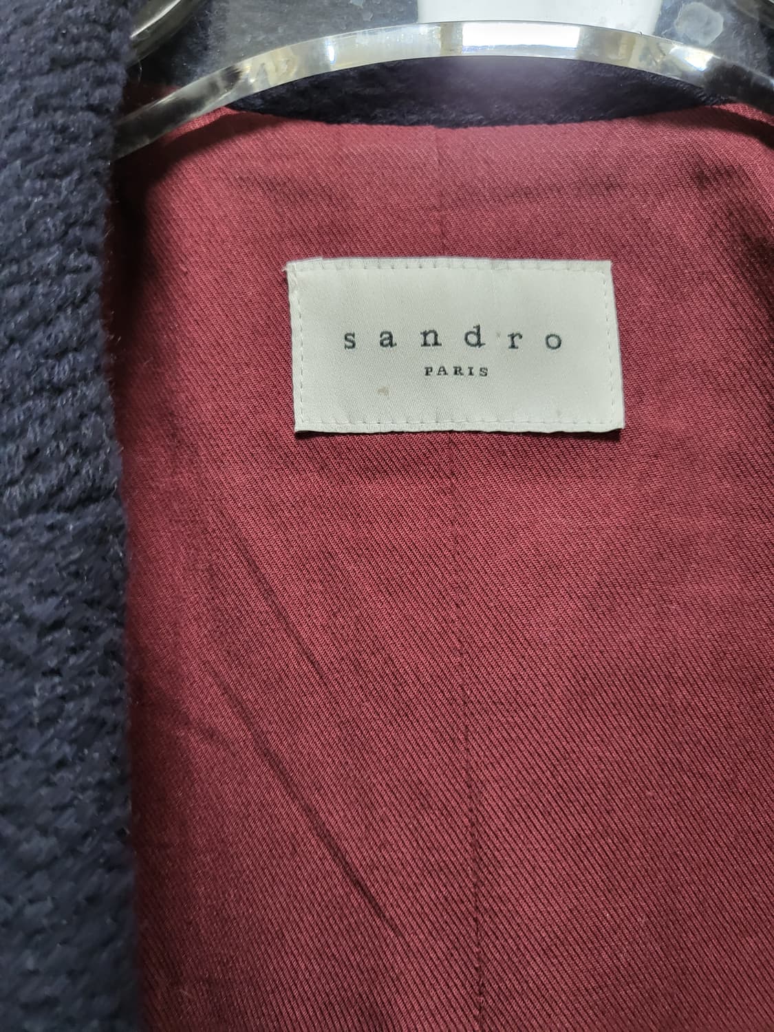 Sandro 네이비 울코트 36 55-66 상품이미지3