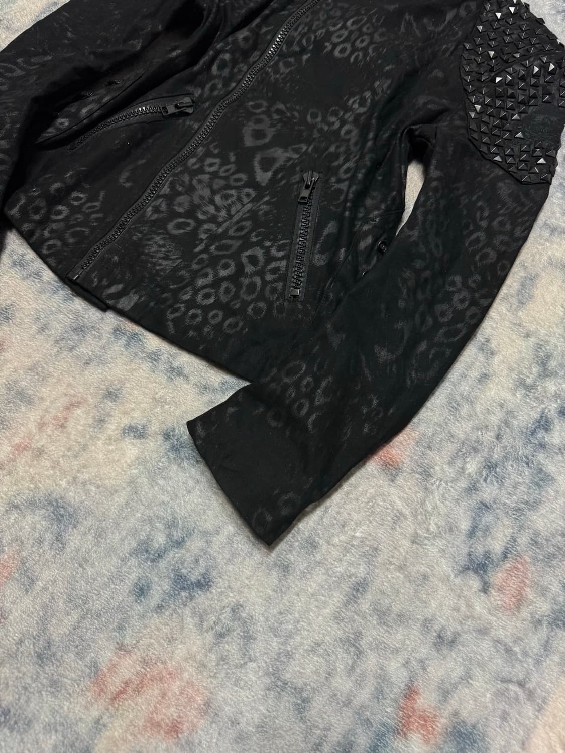 By the r stud leopard lace up rider jack 상품이미지6