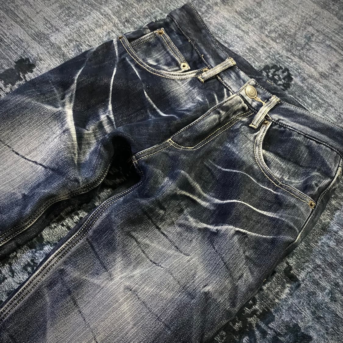 Y2K Mood Indigo Washed Pants 상품이미지3
