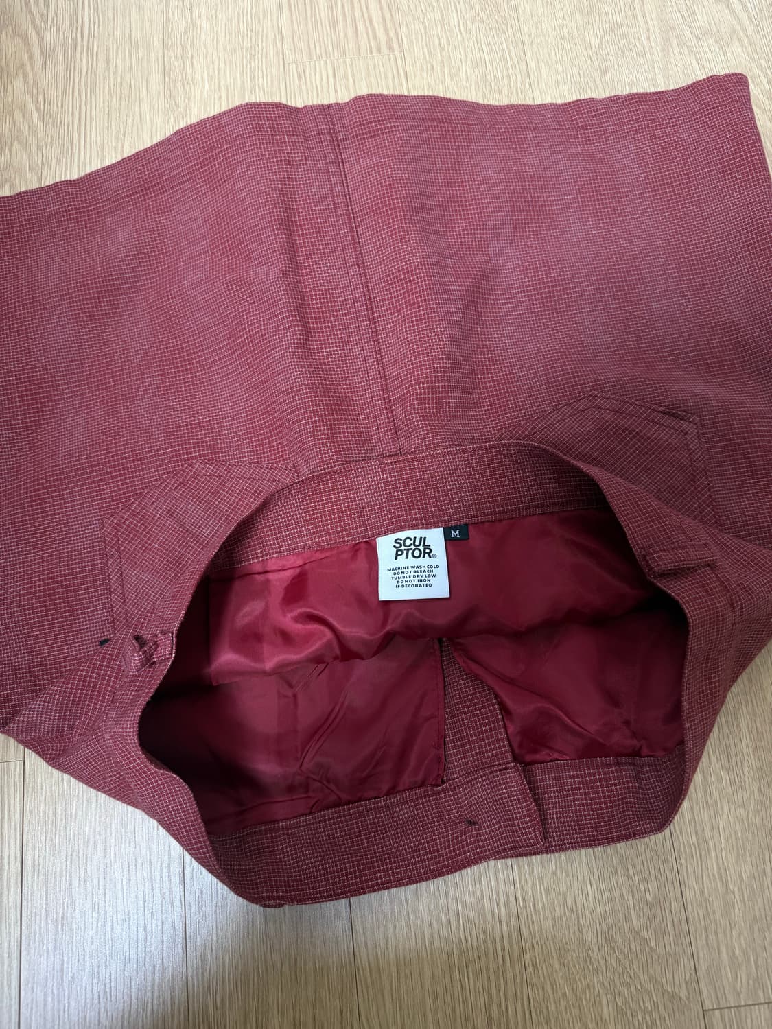 Sculptor 스컬프터 레드 미니 스커트 상품이미지4