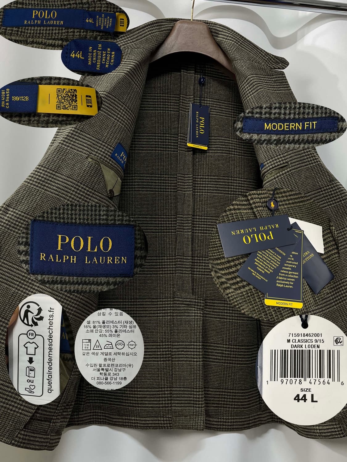 폴로 랄프로렌 RL67 모던 글렌 플레드 트윌 스포츠코트 자켓 상품이미지3