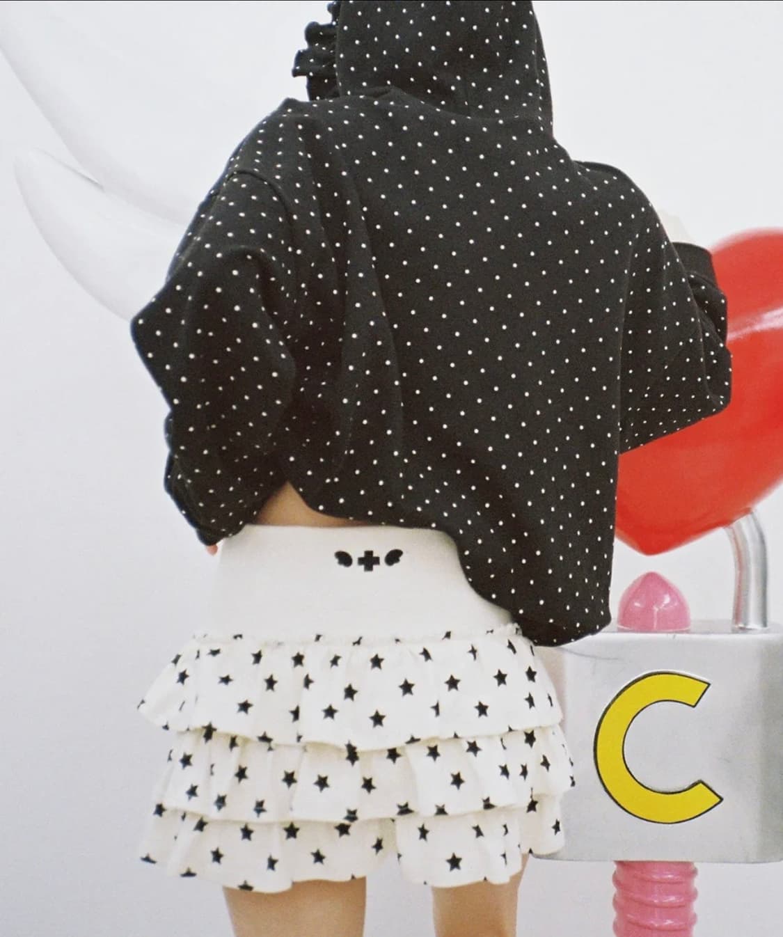 클럿스튜디오 별 캉캉 미니 스커트 아이보리 상품이미지1