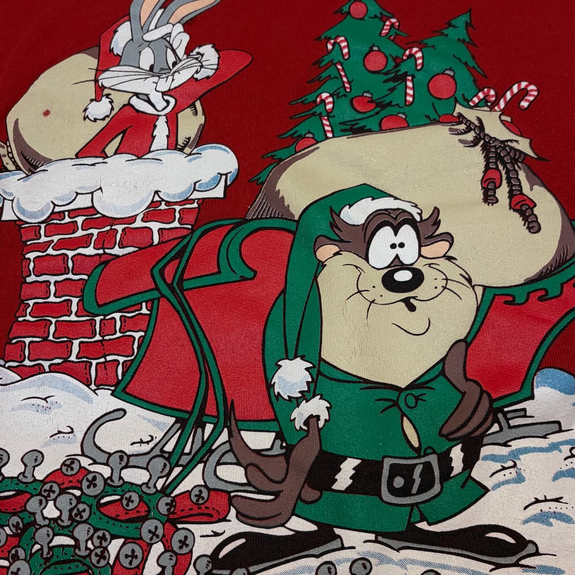 80s Made in USA 미국 빈티지 루니툰즈 맨투맨 상품이미지4