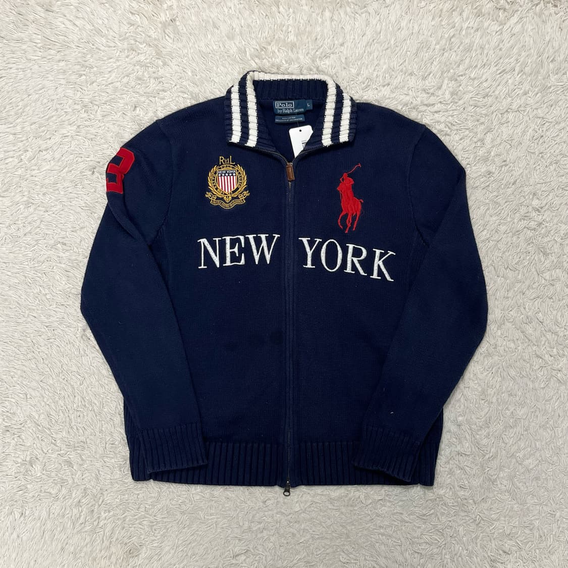 Polo big pony New York knit zip-up 상품이미지4