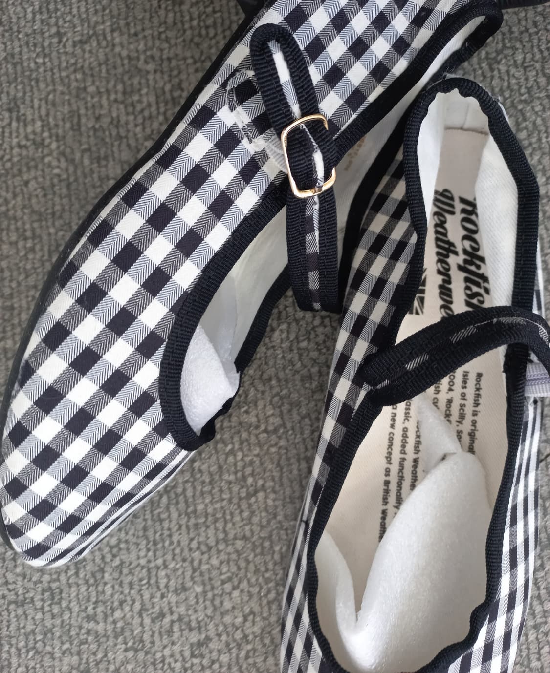 락피쉬웨더웨어 벨라 메리제인 체크 슈즈 235mm 상품이미지1