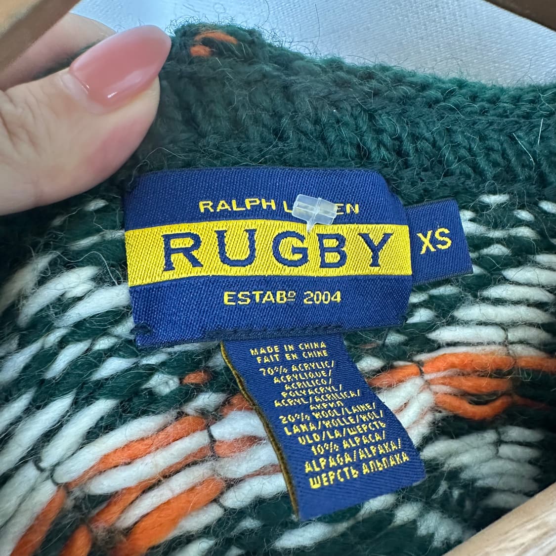   랄프로렌 RUGBY 여자 니트 후드티 XS (44-55추천) 상품이미지8