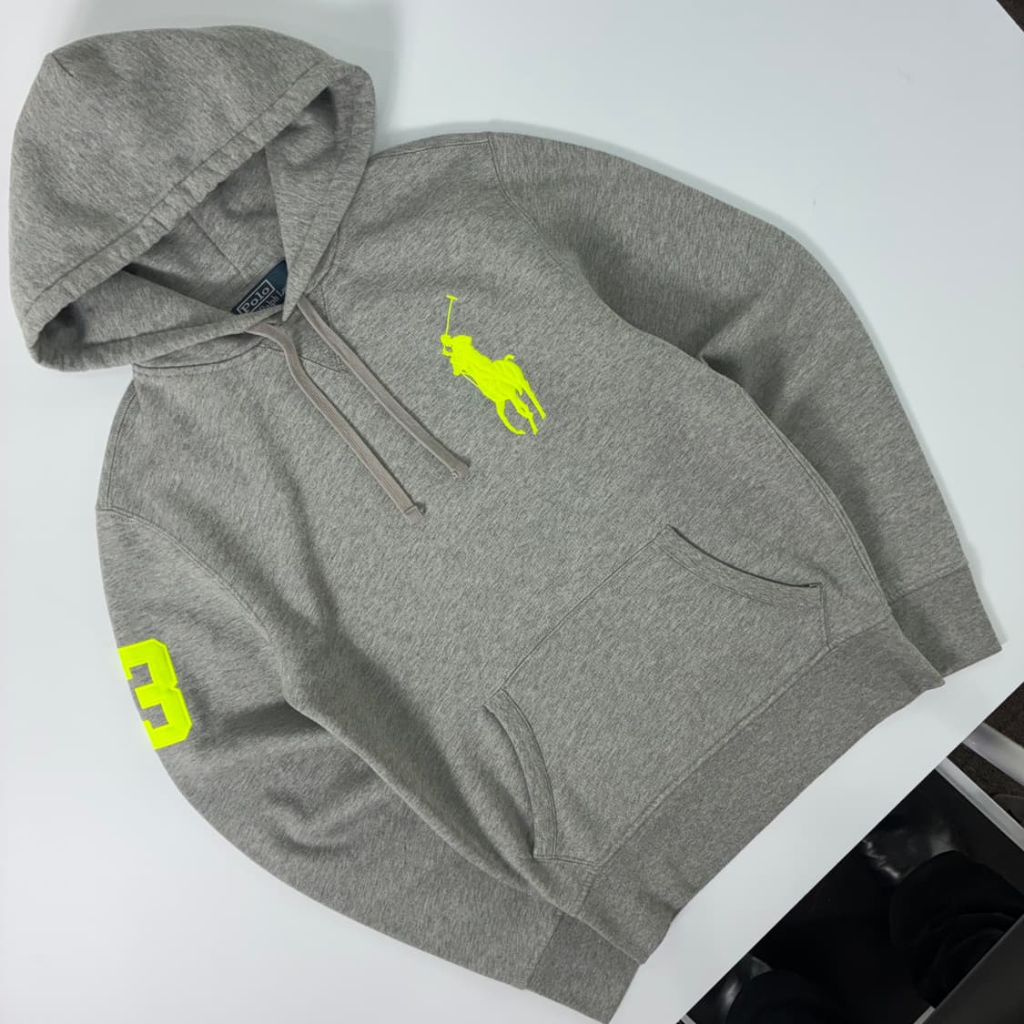 Polo 폴로 랄프로렌 빅포니 그레이 후드티 상품이미지2