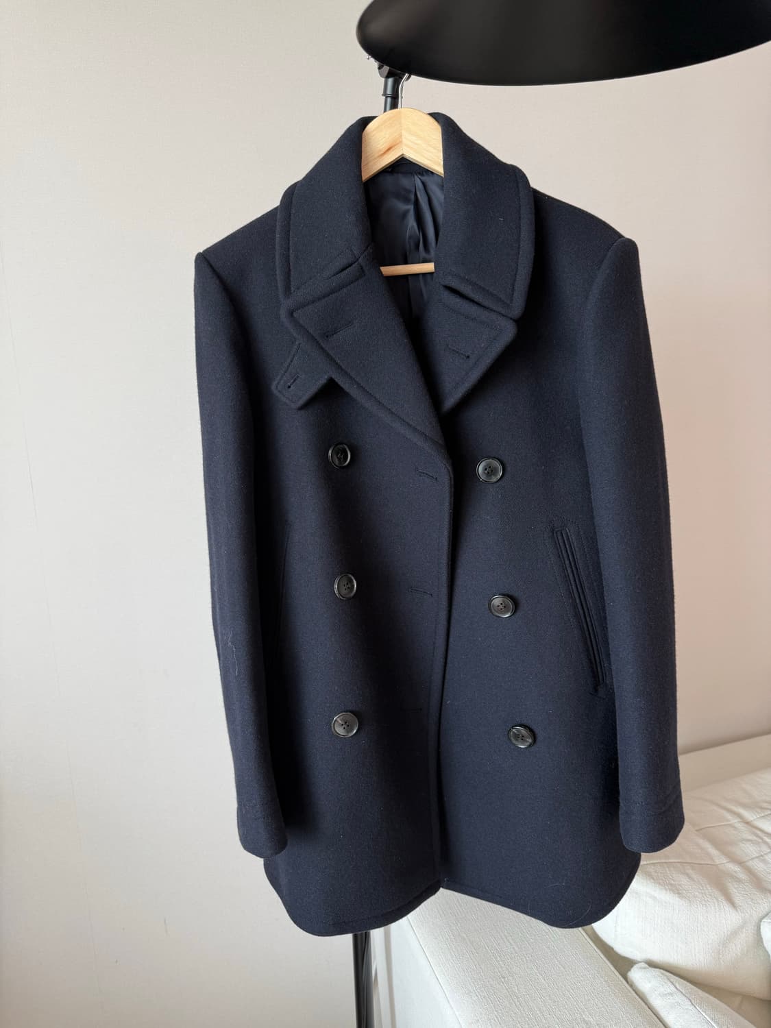 Beaker  울 더블코트 네이비 상품이미지3