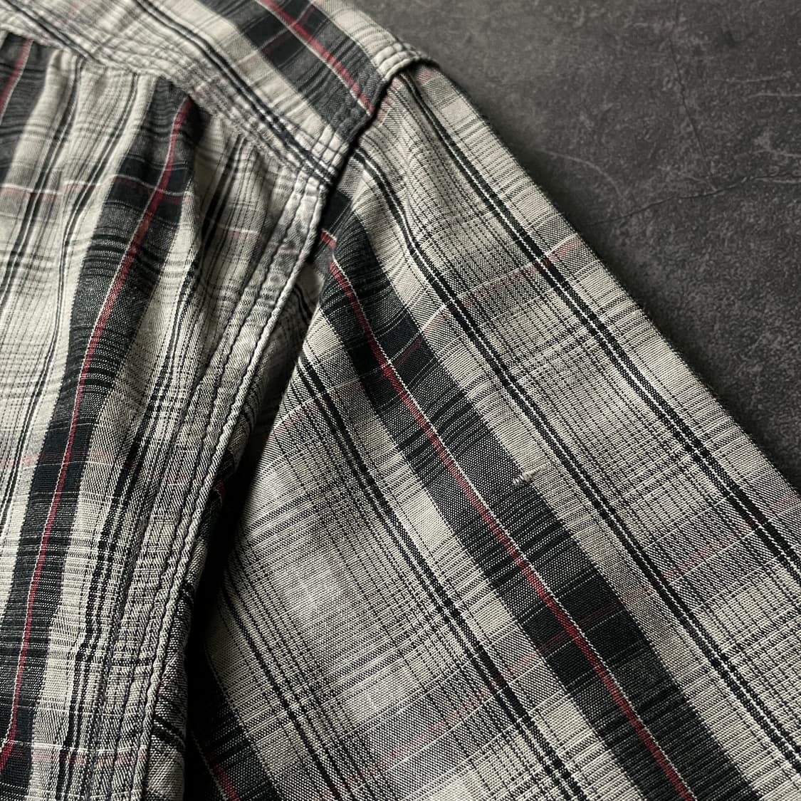 DICKIES 디키즈 빈티지 체크 반팔 워크 셔츠 A00930 상품이미지4