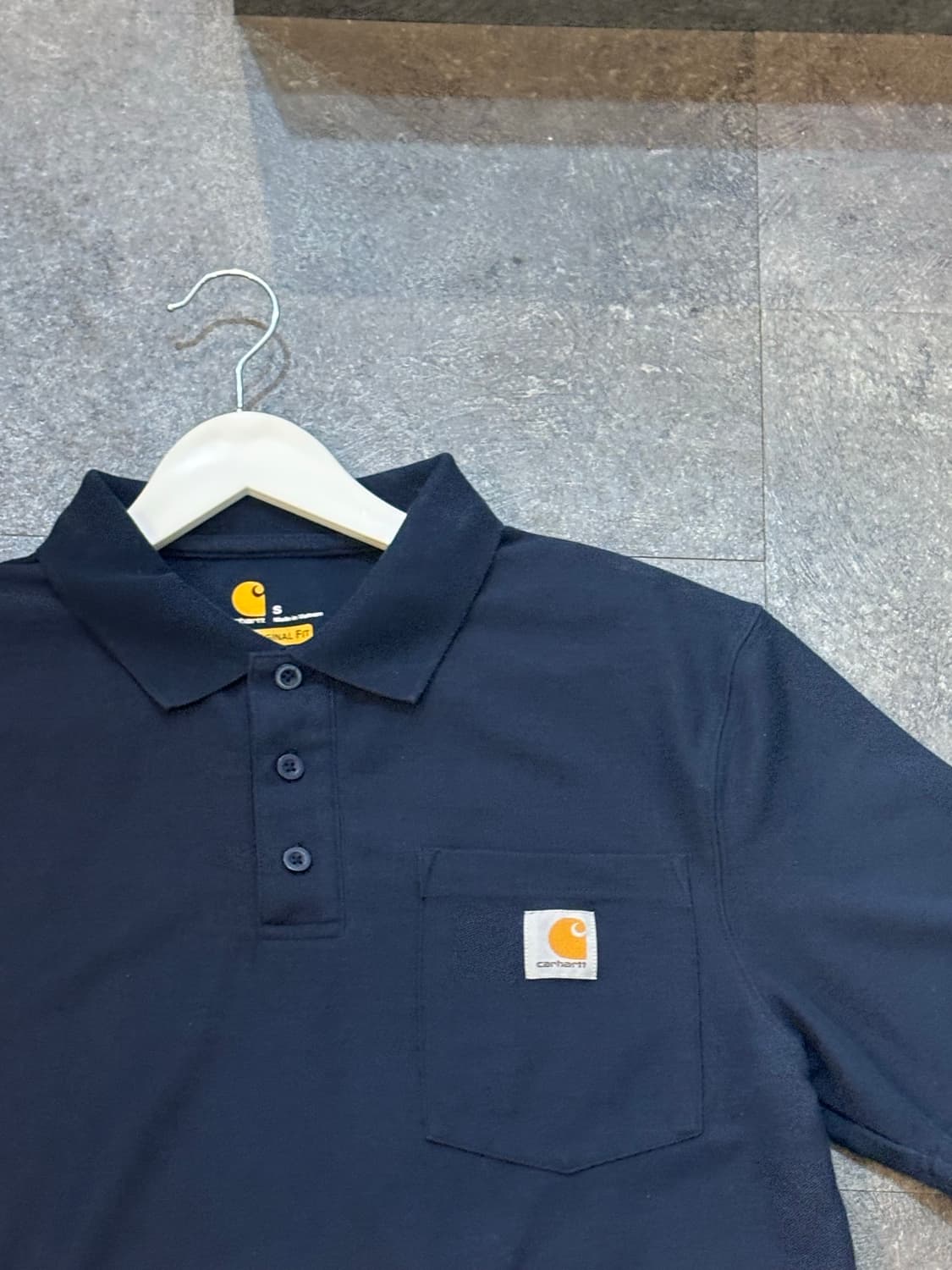 칼하트 오리지널 핏 PK 반팔 카라티 S사이즈 상품이미지4