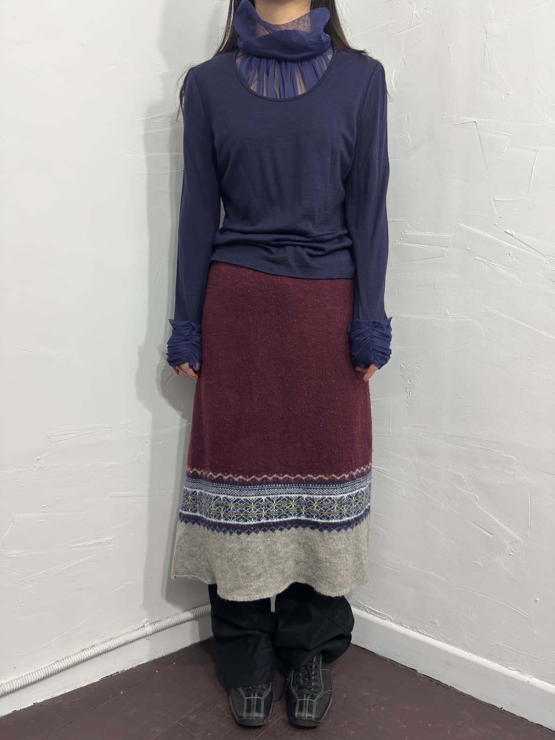cube sugar knit skirt 상품이미지2