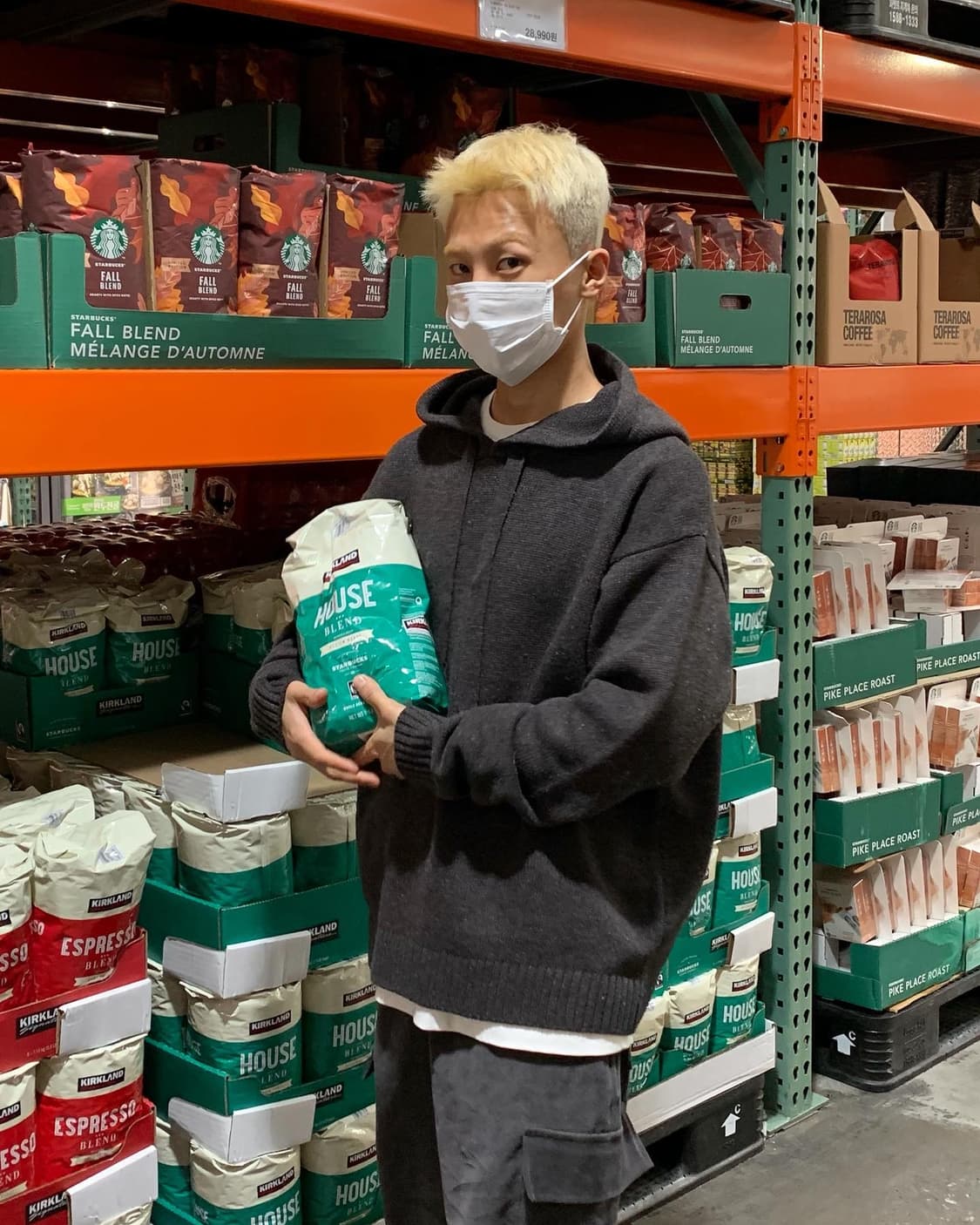 유루이 니트 후디 브라운 색상(수수료 무료) 상품이미지1