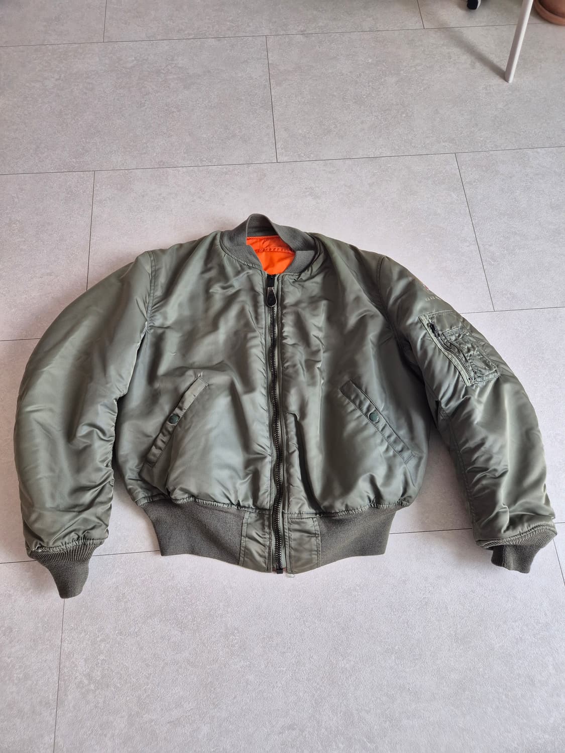 알파인더스트리 68년도Ma-1 정밀복각 Large 상품이미지1