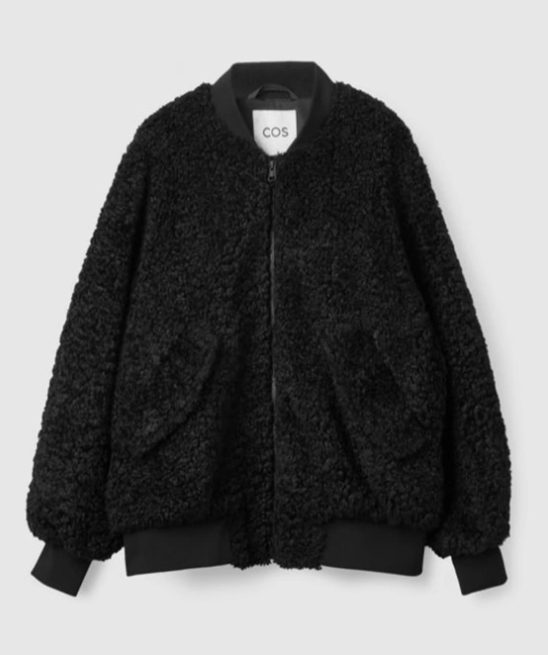 COS 오버사이즈 핏 테디 보머 자켓 상품이미지1