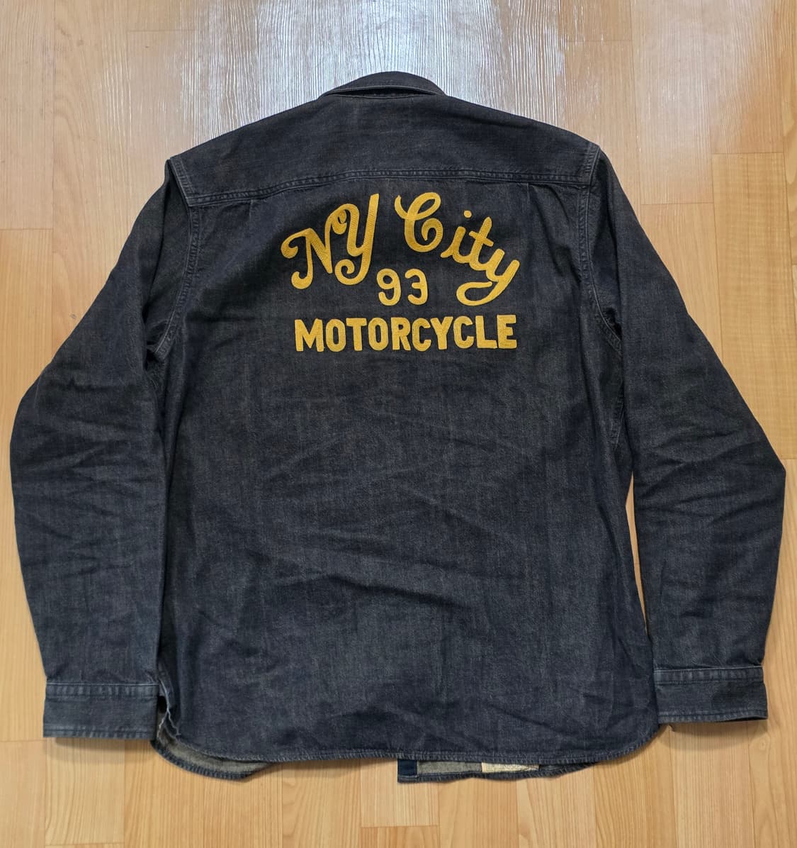 더블알엘 임브로이더 데님 워크셔츠 라지사이즈 상품이미지4