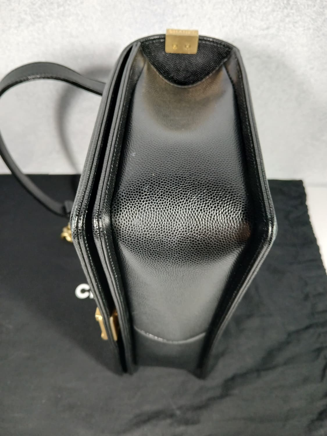 샤넬 보이백 라지 금장 캐비어 27번대 A92193 상품이미지7