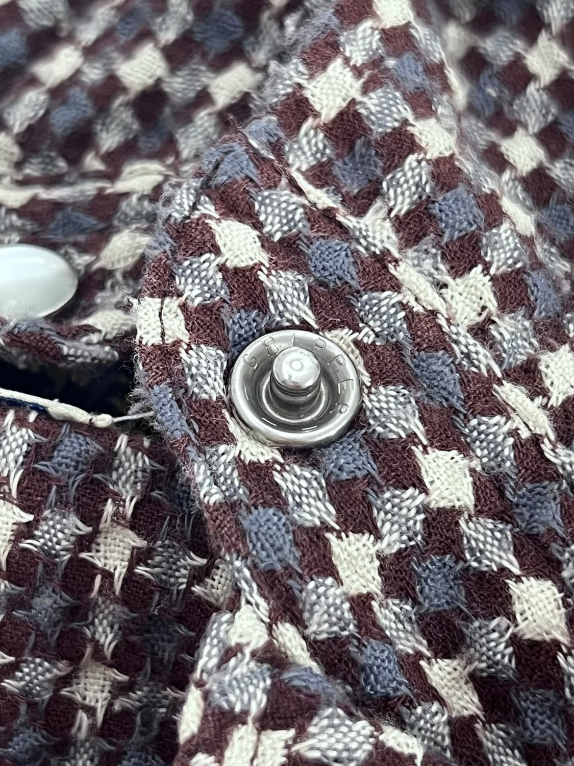 빈티지 유니온 메이드 하운드투스 체크 웨스턴 셔츠 상품이미지9