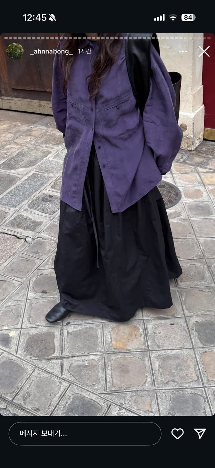 에토스 큐프라 블라우스 퍼플 상품이미지3