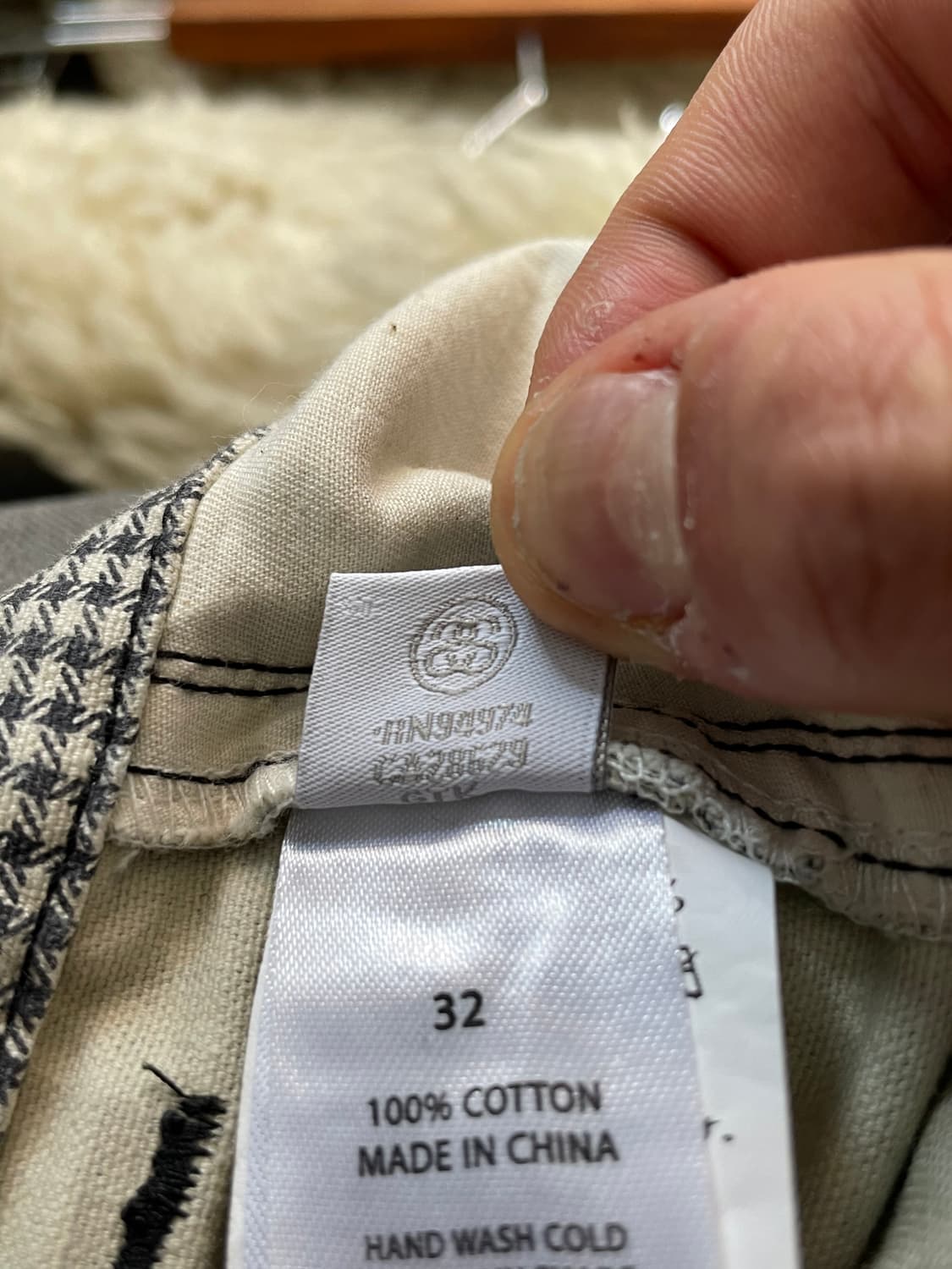 스튜시 셰퍼드 체크 더블니 팬츠바지 상품이미지5