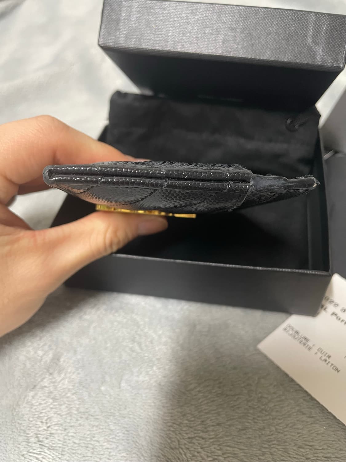 (크림정품)생로랑 마틀라세 카드지갑 상품이미지6