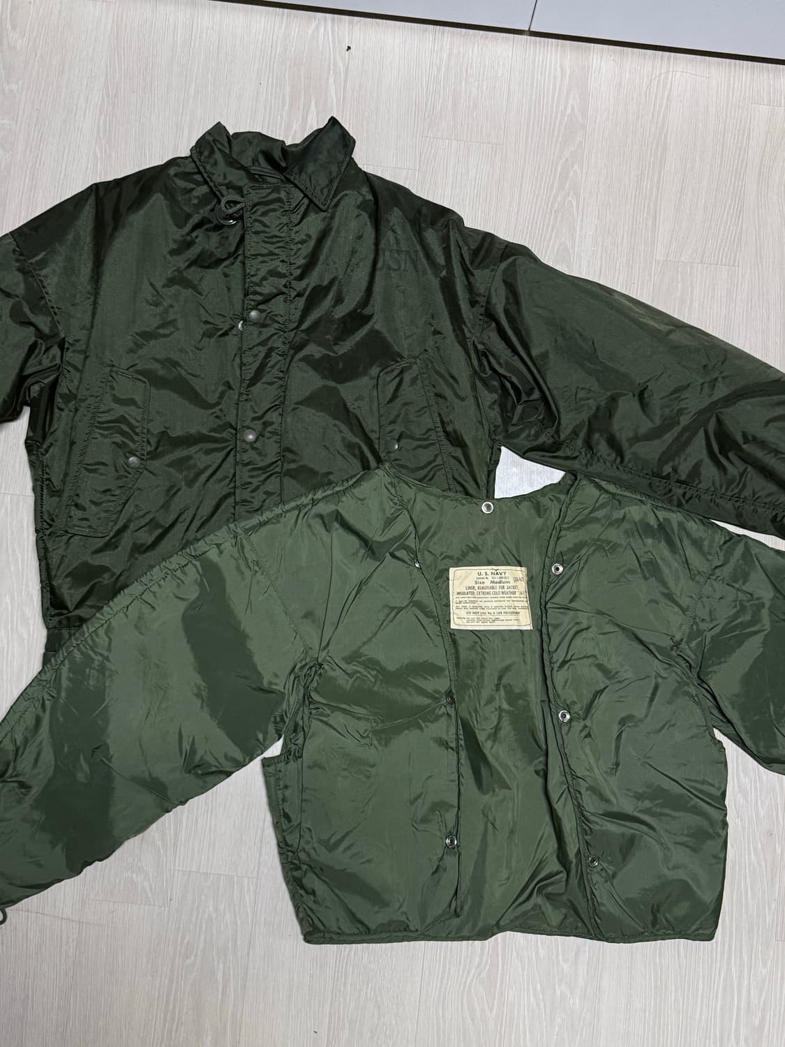 내피有 1968 미 해군 극한 방한 군납 자켓 A-1 상품이미지1